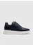 Lacivert Erkek Deri Sneaker 21365 1