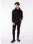 Kapüşonlu Regular Fit Siyah Erkek Sweatshirt L222678-001 2