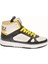Beyaz-Siyah-Sarı Erkek Deri Sneaker 18711 1