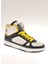 Beyaz-Siyah-Sarı Erkek Deri Sneaker 18711 3