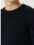 Lacivert Erkek Bisiklet Slim Fit Düz Kazak 1091737 6