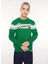 Yarım Balıkçı Yaka Slim Fit Yeşil Erkek Kazak UMA23056MA 2