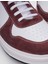 Beyaz-Bordo Erkek Deri Sneaker 123974S 4