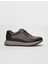 Kahverengi Erkek Deri Sneaker 29238 1