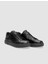 Siyah Erkek Deri Sneaker 29713 2