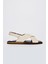 Sandals Factory Zeno Erkek Bej Hakiki Deri Sandalet Ayakkabı 1
