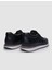 %100 Hakiki Deri Siyah Fermuarlı Erkek Sneaker 3
