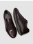 Kahverengi Erkek Deri Sneaker 101398R 4