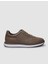 %100 Hakiki Deri Vizon Bağcıklı Erkek Sneaker 1