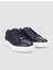 %100 Hakiki Deri Lacivert Bağcıklı Erkek Sneaker 2