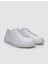 %100 Hakiki Deri Beyaz Bağcıklı Desenli Erkek Sneaker 2