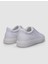 %100 Hakiki Deri Beyaz Bağcıklı Desenli Erkek Sneaker 3