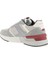 Açık Gri-Kırmızı Erkek Deri Sneaker 16210/CP 2