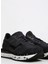 Antrasit-Beyaz Erkek Deri - Kumaş Sneaker 2891-321 3