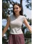 Kensal Dar Kesim Gri T-Shirt 2