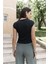 Kensal Dar Kesim Siyah T-Shirt 4