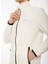 Beyaz Erkek Kapüşon Yaka Standart Fit Polar Sweatshırt D3WM-SWT2 2