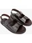 Sandals Factory Lorenza Erkek Kahverengi Hakiki Deri Sandalet Ayakkabı 2