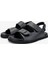 Sandals Factory Lorenza Erkek Siyah Hakiki Deri Sandalet Ayakkabı 3