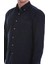 Lacivert Slim Fit 100% Pamuklu Düğmeli Yaka Uzun Kollu Klasik Gömlek 5