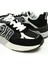 Siyah-Beyaz Erkek Deri Sneaker 19125/CP 5