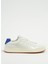Beyaz-Mavi Erkek Deri Sneaker Shacbtl 1