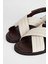 Sandals Factory Zeno Erkek Kırık Beyaz Hakiki Deri Sandalet Ayakkabı 2