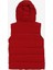 Kırmızı Kız Çocuk Kapüşon Yaka Basic Fit Kapitone Puffer Yelek D3WG-YLK2 2