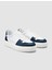 Beyaz-Mavi Erkek Deri Sneaker 125038M 2