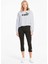 58687002 Ess Cropped Logo Hoodie Tr Kadın Beyaz Kapüşon Yaka Normal Kalıp Sweatshirt 2