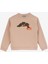 Bej Erkek Çocuk Nakışlı Sweatshirt D4WB-SWT3101 1