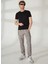 Gmg Fırenze Standart Bel Normal Paça Rahat Gri Erkek Pantolon GU23MSS01019 1