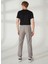 Gmg Fırenze Standart Bel Normal Paça Rahat Gri Erkek Pantolon GU23MSS01019 5