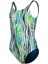Water Print Kız Çocuk Yüzücü Mayosu 007319601 2