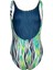 Water Print Kız Çocuk Yüzücü Mayosu 007319601 3