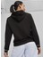 67789901 Squad Hoodie Tr Siyah Kadın Kapüşon Yaka Regular Fit Sweatshirt 5