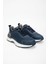 Lacivert Erkek Deri Sneaker 383 5702 Erk Ayk SK23/24 2