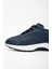 Lacivert Erkek Deri Sneaker 383 5702 Erk Ayk SK23/24 4