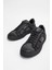 Erkek Siyah Grft Hakiki Deri Sneakers & Spor Ayakkabı 4