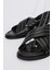 Sandals Factory Zeno Erkek Siyah Hakiki Deri Sandalet Ayakkabı 3