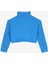 Saks Kız Çocuk Dik Yaka Crop Baskılı Sweatshirt D3WG-SWT22 3