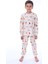 Isob Ekru Hayvanlar Alemi Desenli %100 Pamuk Erkek Çocuk Pijama Takımı 3-8 Yaş 51308-E 1