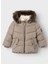 Name It Kahve Erkek Çocuk Fermuarlı Normal Kalıp Desenli Puffer Mont 13231305 1