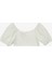 Beyaz Kız Çocuk U Yaka Regular Fit Ajurlu Bluz BRB4SG-BLZ6001 2