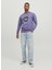 Bisiklet Yaka Mor Erkek Sweatshırt Jorsılverlake Sweat Crew Neck Ln 1