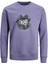 Bisiklet Yaka Mor Erkek Sweatshırt Jorsılverlake Sweat Crew Neck Ln 6