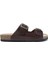 K0765DE Kifidis Soft Step Erkek Çift Bantlı Deri Mantar Terlik 40-46 1