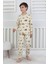 Isob Bej Safari Desenli %100 Pamuk Erkek Çocuk Pijama Takımı 3-8 Yaş 51301-B 1