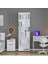 White 8 Bölmeli Kitaplık-Mat Beyaz 55X187X23 cm (Gxyxd) 1
