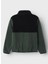 Koyu Yeşil Kız Çocuk Fermuarlı Diyagonal Sweatmont Nknmeeko Fleece Jacket 3